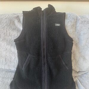 L.L. Bean Black Sherpa Vest
